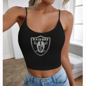Raiders Rhinestone Cami Top